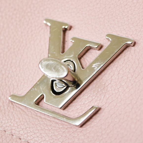 Louis Vuitton Lockme Tote Rose Ballerine Leather Pink Shoulder Bag - Picture 8 of 9